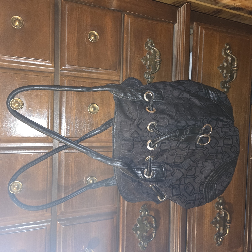 Chic Black Velvet Tote with Unique Design